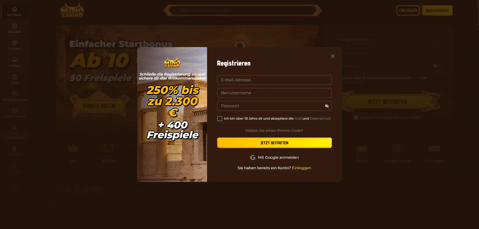 Come registrarsi su Mino Casino &mdash; guida passo dopo passo