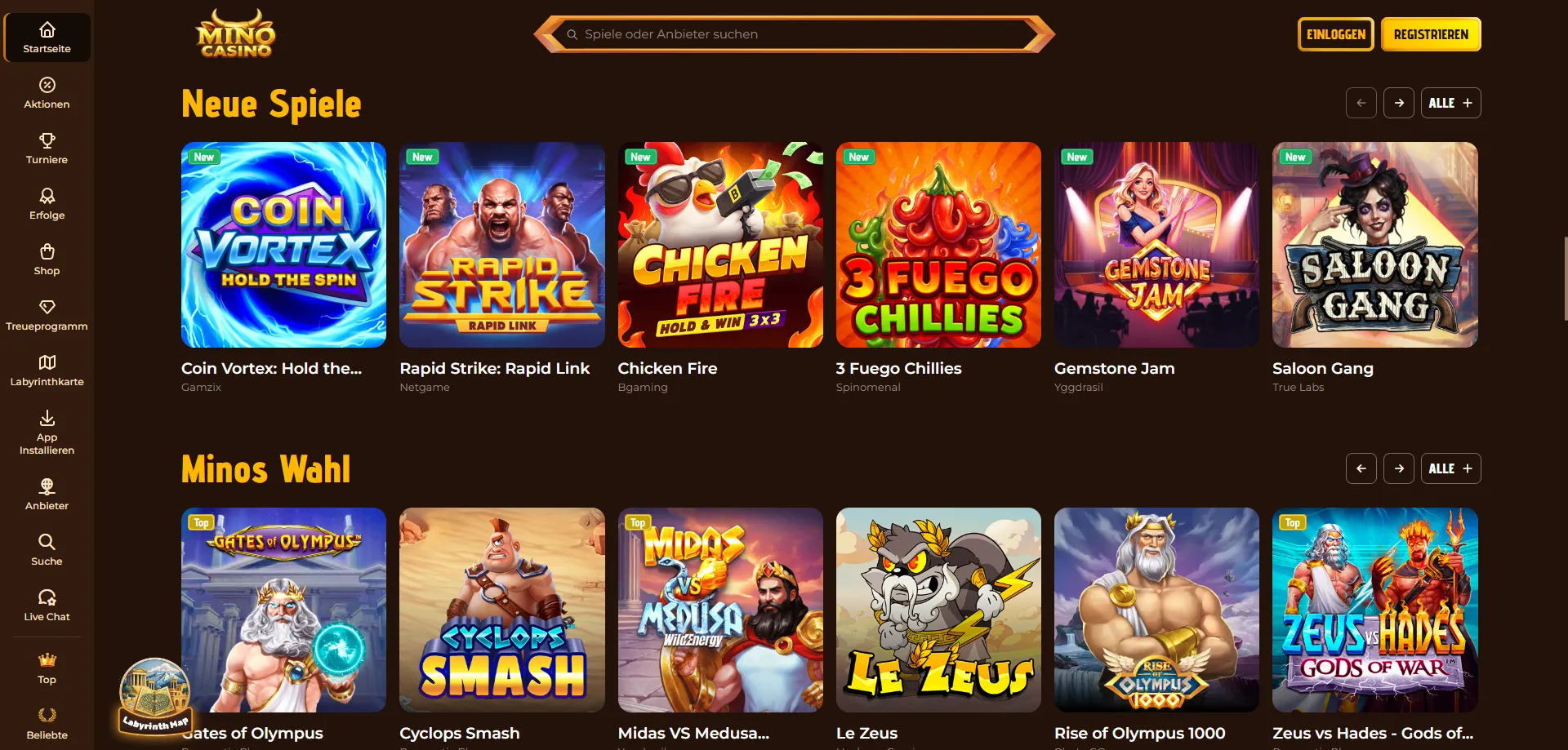 Mino Casino bonus senza deposito — free spin su slot selezionate
