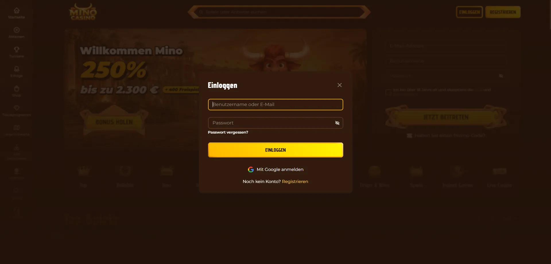 Accesso a Mino Casino da iPhone e iPad con Safari