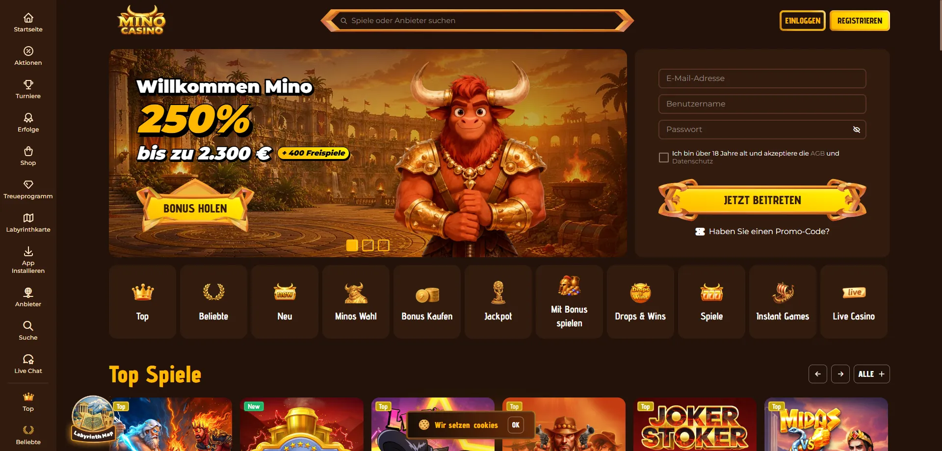 Panoramica di Mino Casino online &mdash; giochi, bonus e pagamenti sicuri